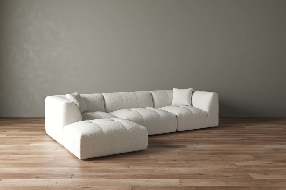 Moda 3-pc Modular Sofa W/Ottoman