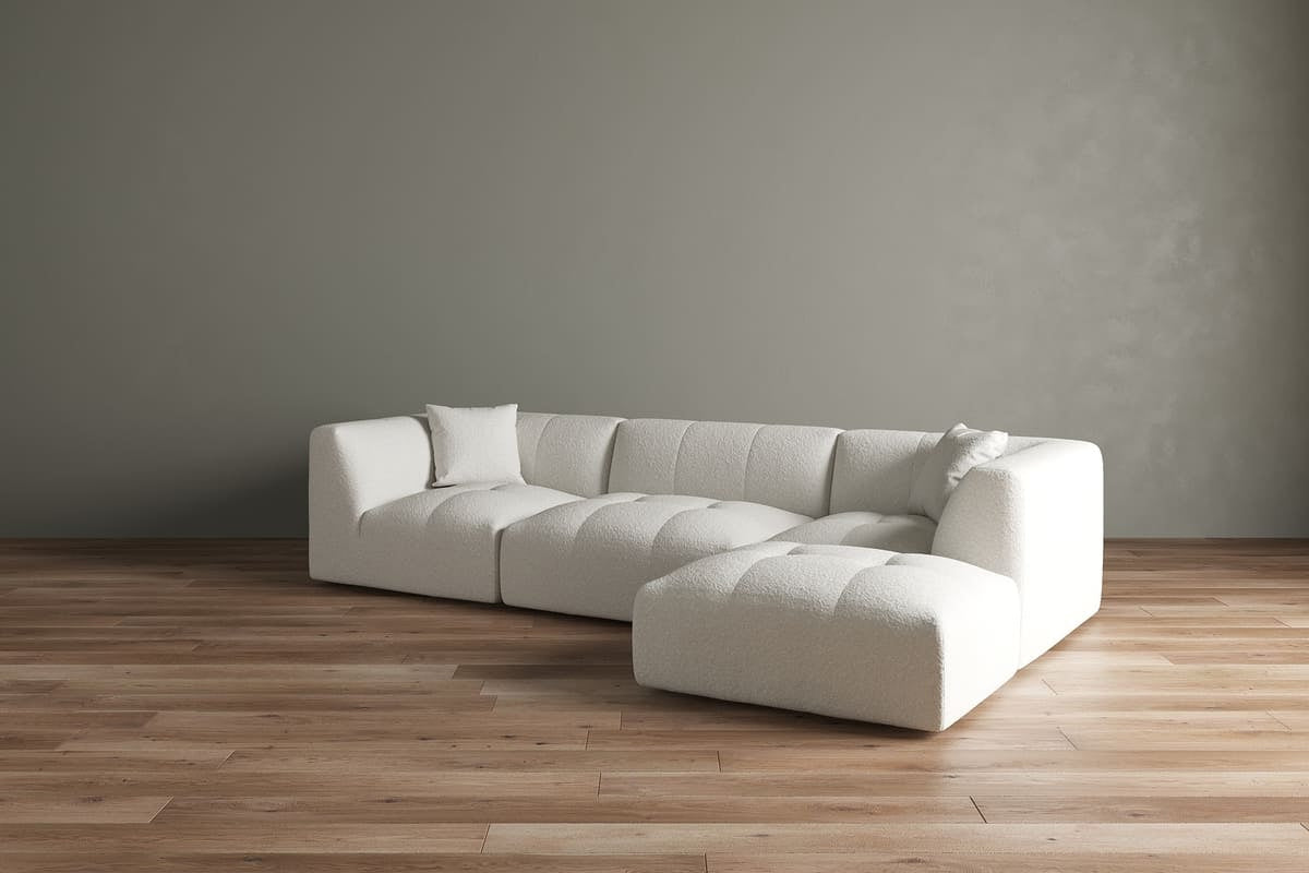 Moda 3-pc Modular Sofa W/Ottoman