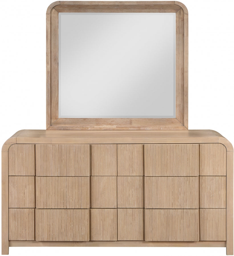 Fluted Solid Wood And Oak Veneer Dresser - Natural - M314-D-NATURAL_5