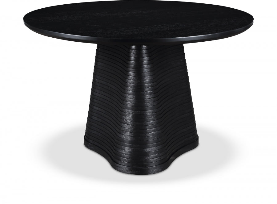 Bernada 48" Solid Wood And Oak Veneer Dining Table - Black - 935-T-BLACK_1