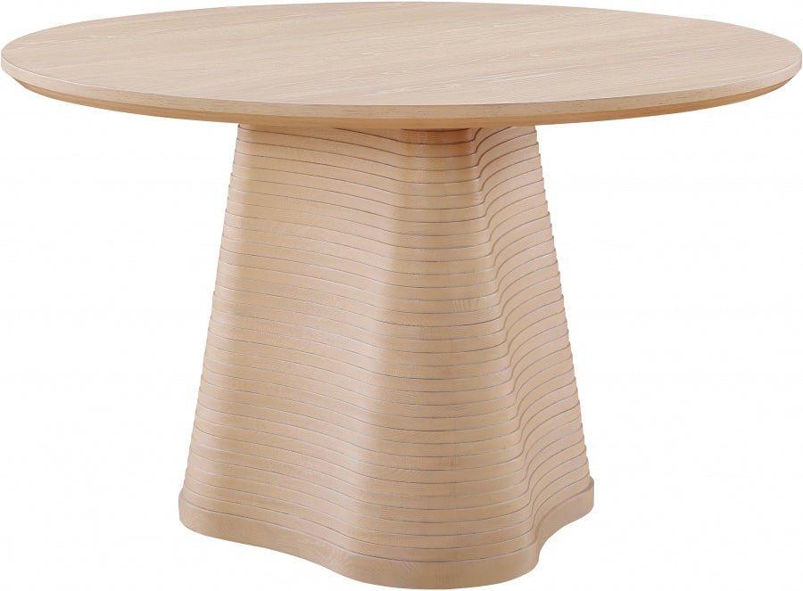 Bernada 48" Solid Wood And Oak Veneer Dining Table - Natural - 935-T-NATURAL_3