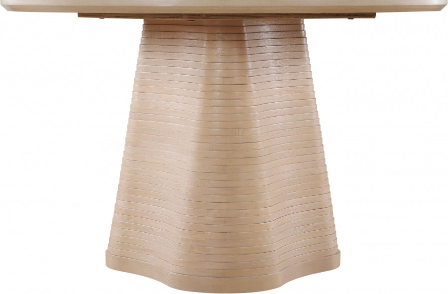 Bernada 48" Solid Wood And Oak Veneer Dining Table - Natural - 935-T-NATURAL_4