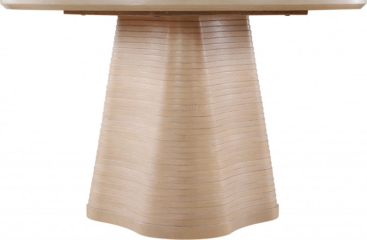 Bernada 48" Solid Wood And Oak Veneer Dining Table - Natural - 935-T-NATURAL_4