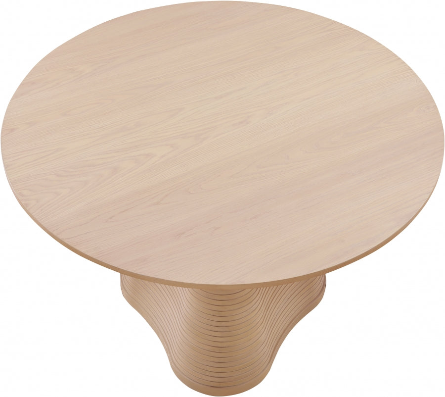 Bernada 48" Solid Wood And Oak Veneer Dining Table - Natural - 935-T-NATURAL_5