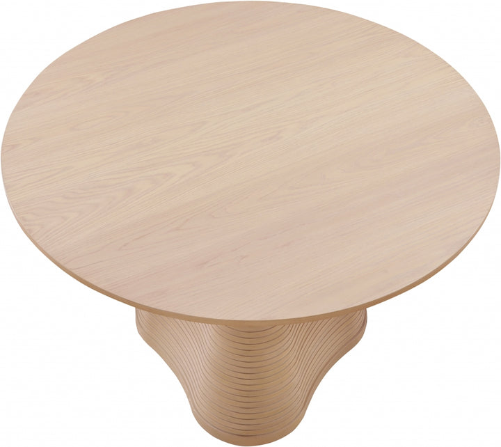 Bernada 48" Solid Wood And Oak Veneer Dining Table - Natural - 935-T-NATURAL_5