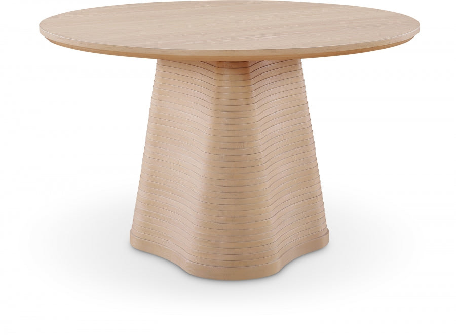 Bernada 48" Solid Wood And Oak Veneer Dining Table - Natural - 935-T-NATURAL_1