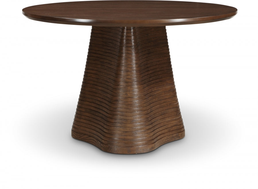 Bernada 48" Solid Wood And Oak Veneer Dining Table - Brown - 935-T-BROWN_1
