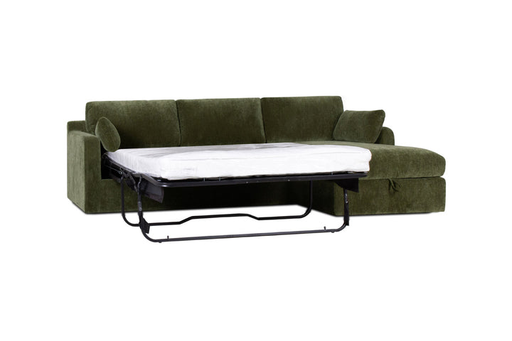 Alden Sleeper Sectional Front View Modern Living Room