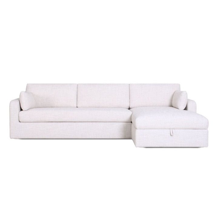 Alden pull-out sleeper sectional styled with pillows