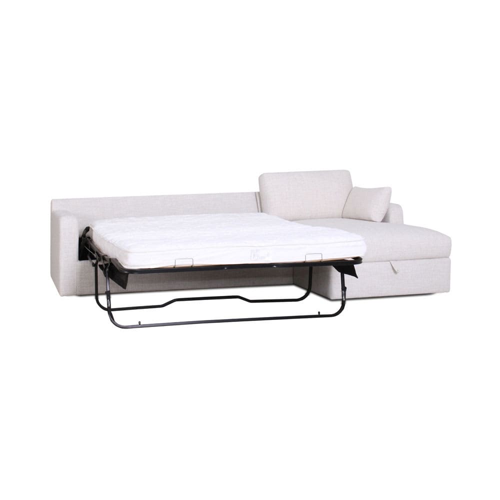 Compact Alden sectional sofa with integrated sleeper