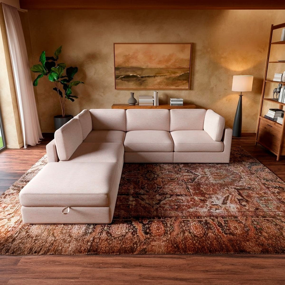 Haven 4-pc Modular Sofa W/Ottoman
