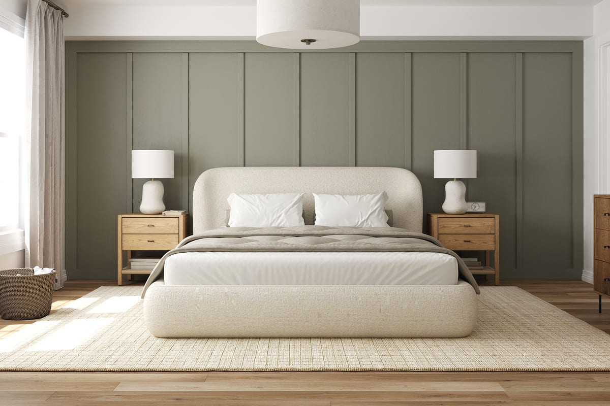 Chelsea Bed - Soft Rounded Upholstered Bed