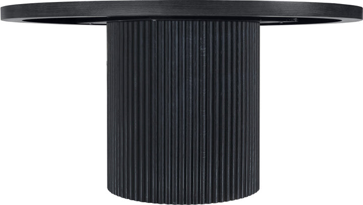 Belinda 60" Solid Wood And Oak Veneer Dining Table - Black - 730-T-BLACK_3