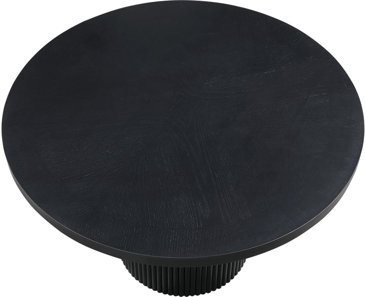 Belinda 60" Solid Wood And Oak Veneer Dining Table - Black - 730-T-BLACK_4