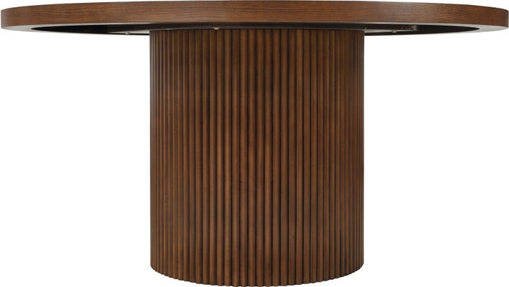 Belinda 60" Solid Wood And Oak Veneer Dining Table - Brown - 730-T-BROWN_3