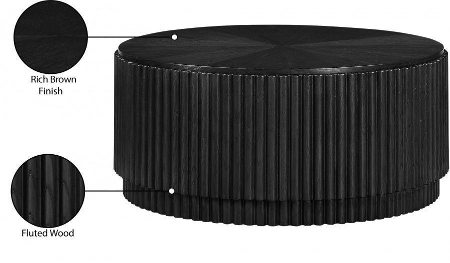 Ronin Solid Wood And Oak Veneer Coffee Table - Black - 99055-CT-BLACK-merid_6