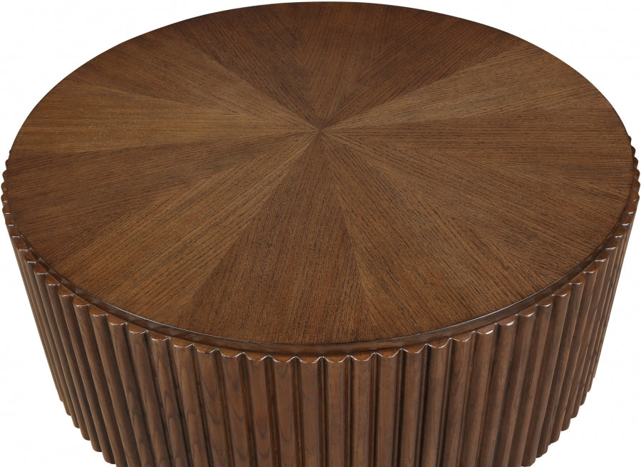 Ronin Solid Wood And Oak Veneer Coffee Table - Brown - 99055-CT-BROWN-merid_3