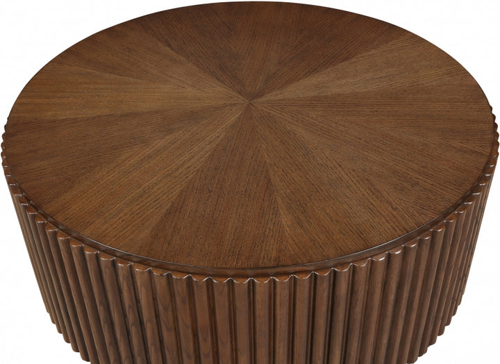 Ronin Solid Wood And Oak Veneer Coffee Table - Brown - 99055-CT-BROWN-merid_3