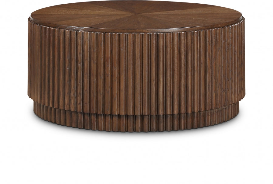 Ronin Solid Wood And Oak Veneer Coffee Table - Brown - 99055-CT-BROWN-merid_1