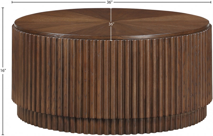 Ronin Solid Wood And Oak Veneer Coffee Table - Brown - 99055-CT-BROWN-merid_5