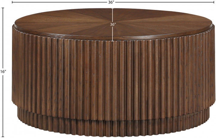 Ronin Solid Wood And Oak Veneer Coffee Table - Brown - 99055-CT-BROWN-merid_5