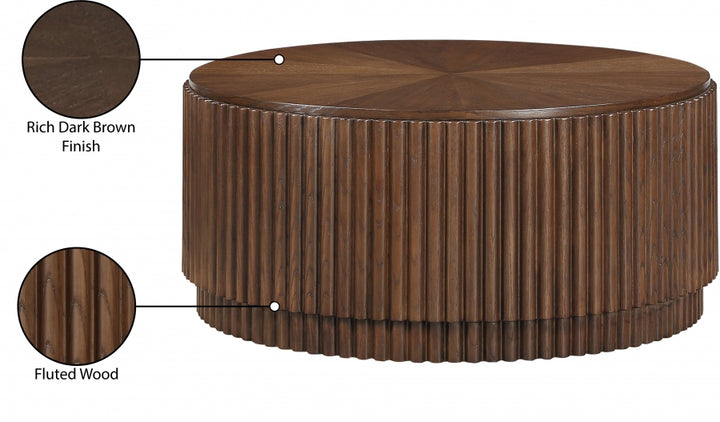 Ronin Solid Wood And Oak Veneer Coffee Table - Brown - 99055-CT-BROWN-merid_6