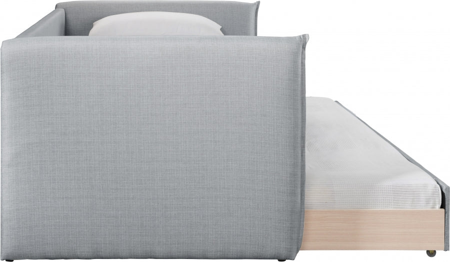 Colton Linen Textured Fabric Upholstered Twin Daybed - Grey - Colton-Twin-GREY_4