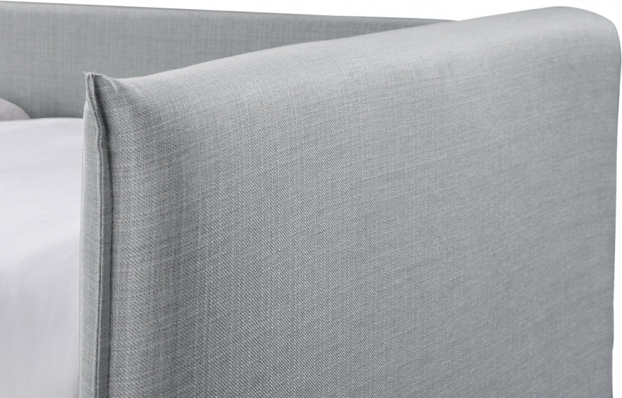 Colton Linen Textured Fabric Upholstered Twin Daybed - Grey - Colton-Twin-GREY_6