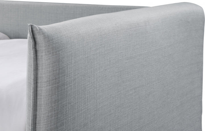 Colton Linen Textured Fabric Upholstered Twin Daybed - Grey - Colton-Twin-GREY_6