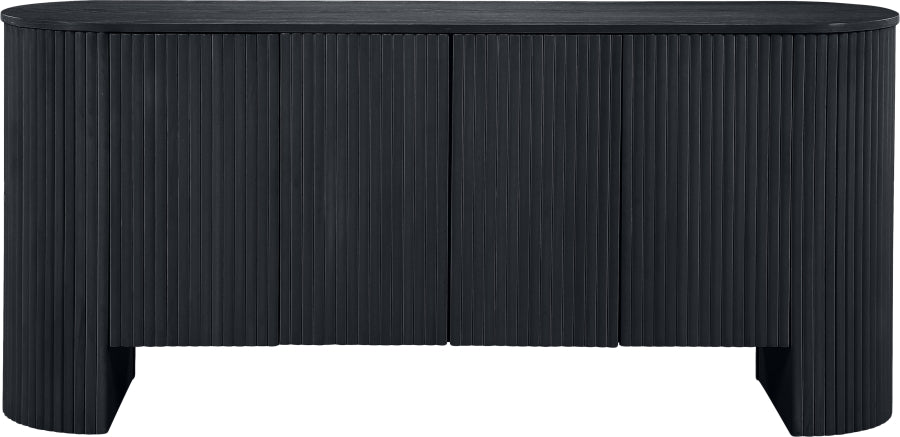 Belinda Beech Wood And Oak Veneer Sideboard / Buffet
