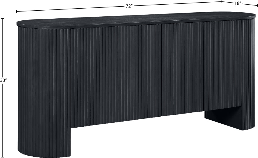 Belinda Beech Wood And Oak Veneer Sideboard / Buffet