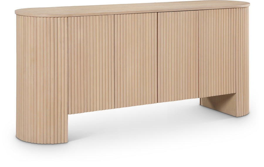 Belinda Beech Wood And Oak Veneer Sideboard / Buffet