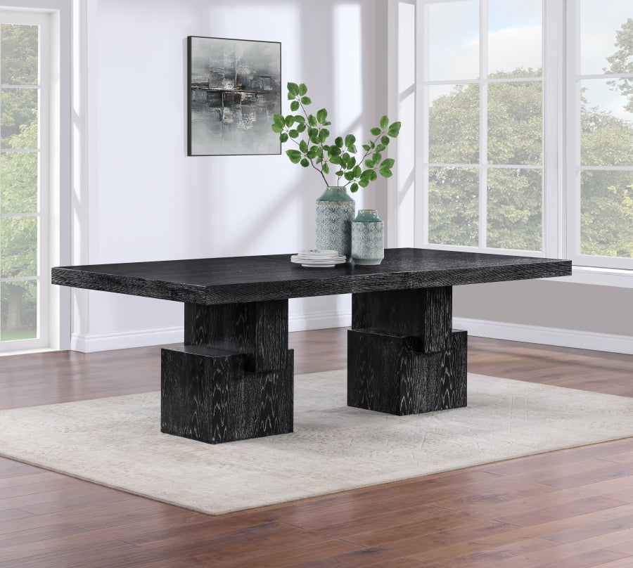 Anzio 96" - 144" Oak Veneer Extendable Dining Table - Black - 722-T-BLACK_4