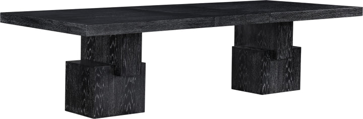 Anzio 96" - 144" Oak Veneer Extendable Dining Table - Black - 722-T-BLACK_5
