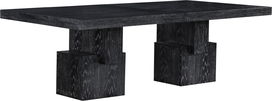 Anzio 96" - 144" Oak Veneer Extendable Dining Table - Black - 722-T-BLACK_6