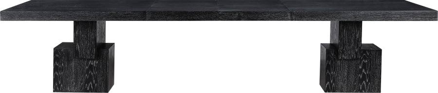 Anzio 96" - 144" Oak Veneer Extendable Dining Table - Black - 722-T-BLACK_7