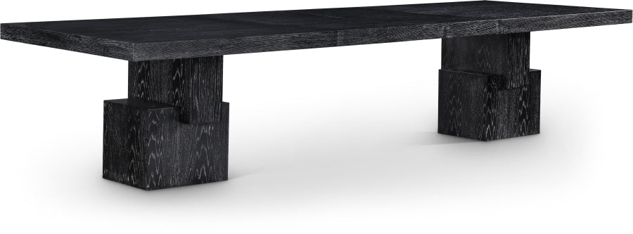Anzio 96" - 144" Oak Veneer Extendable Dining Table - Black - 722-T-BLACK_1