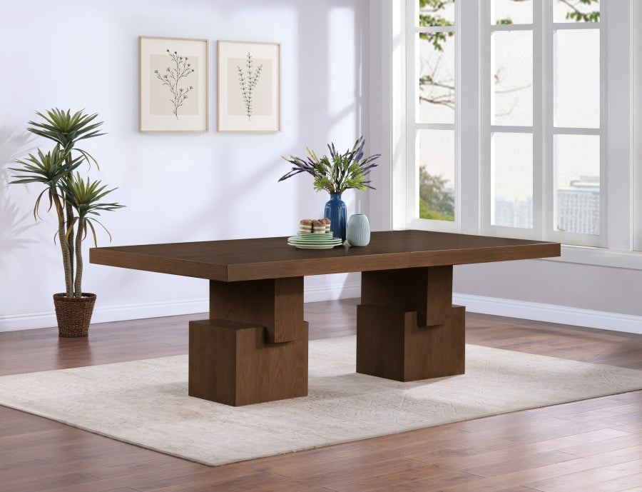 Anzio 96" - 144" Oak Veneer Extendable Dining Table - Brown - 722-T-BROWN_4
