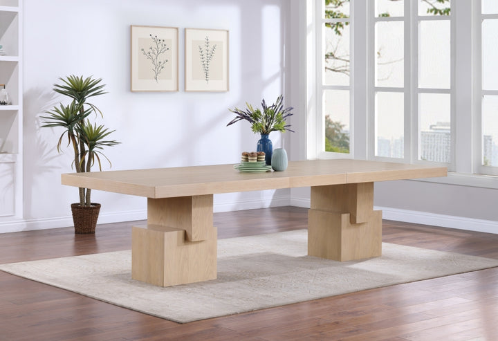 Anzio 96" - 144" Oak Veneer Extendable Dining Table - Natural - 722-T-NATURAL_3