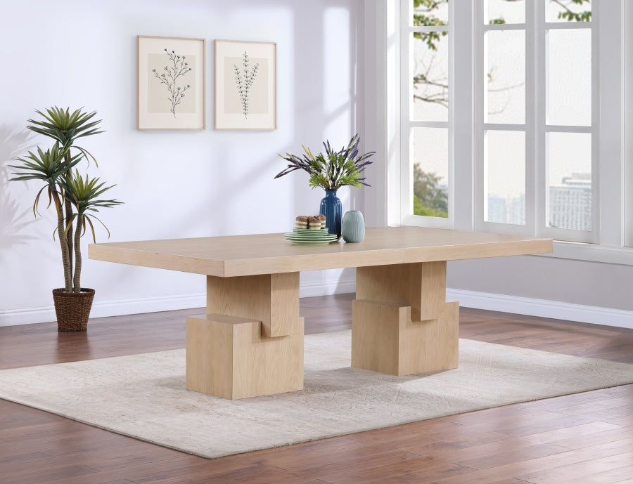 Anzio 96" - 144" Oak Veneer Extendable Dining Table - Natural - 722-T-NATURAL_4