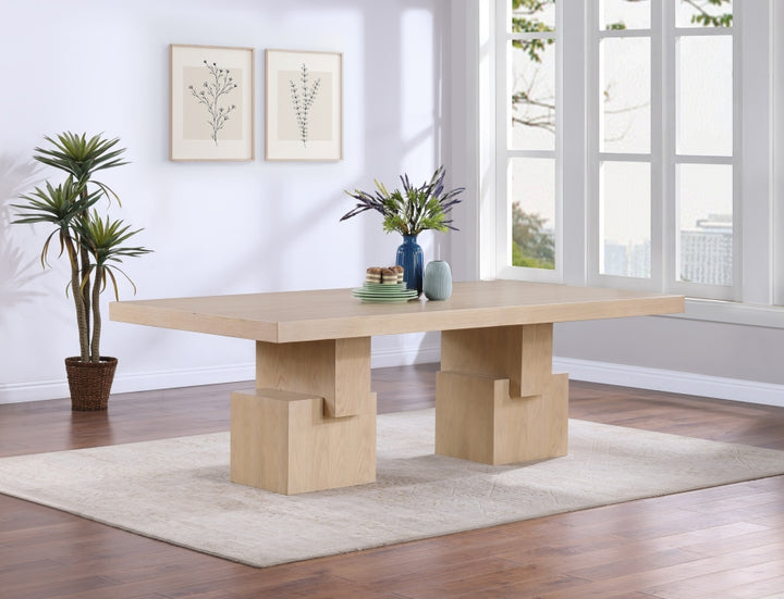Anzio 96" - 144" Oak Veneer Extendable Dining Table - Natural - 722-T-NATURAL_4