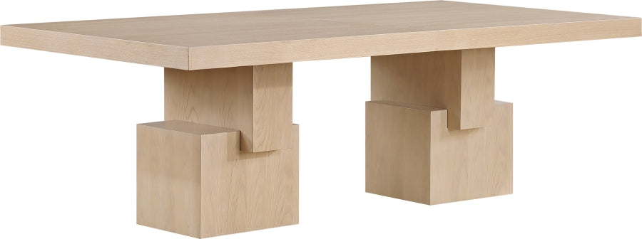 Anzio 96" - 144" Oak Veneer Extendable Dining Table - Natural - 722-T-NATURAL_6