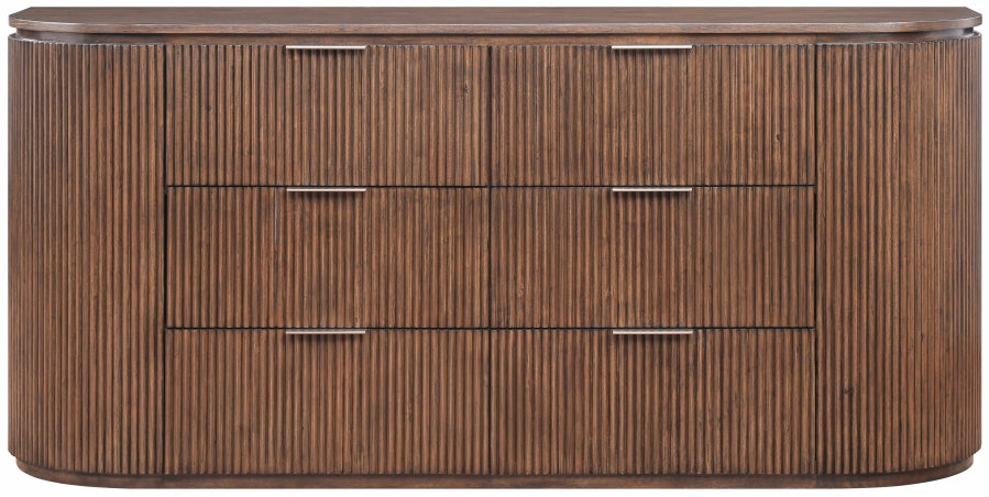 Astrid Solid Wood And Oak Veneer Dresser - Brown - 818-D-BROWN_3