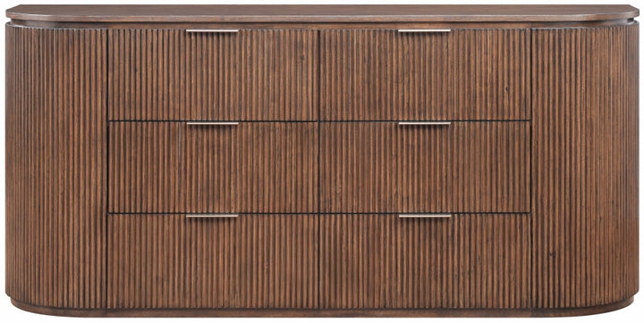 Astrid Solid Wood And Oak Veneer Dresser - Brown - 818-D-BROWN_3