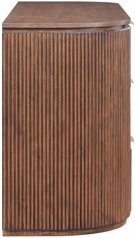 Astrid Solid Wood And Oak Veneer Dresser - Brown - 818-D-BROWN_4