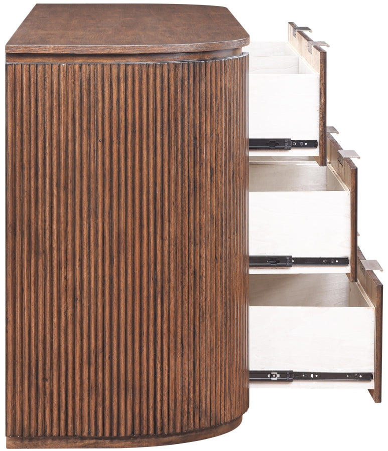 Astrid Solid Wood And Oak Veneer Dresser - Brown - 818-D-BROWN_6