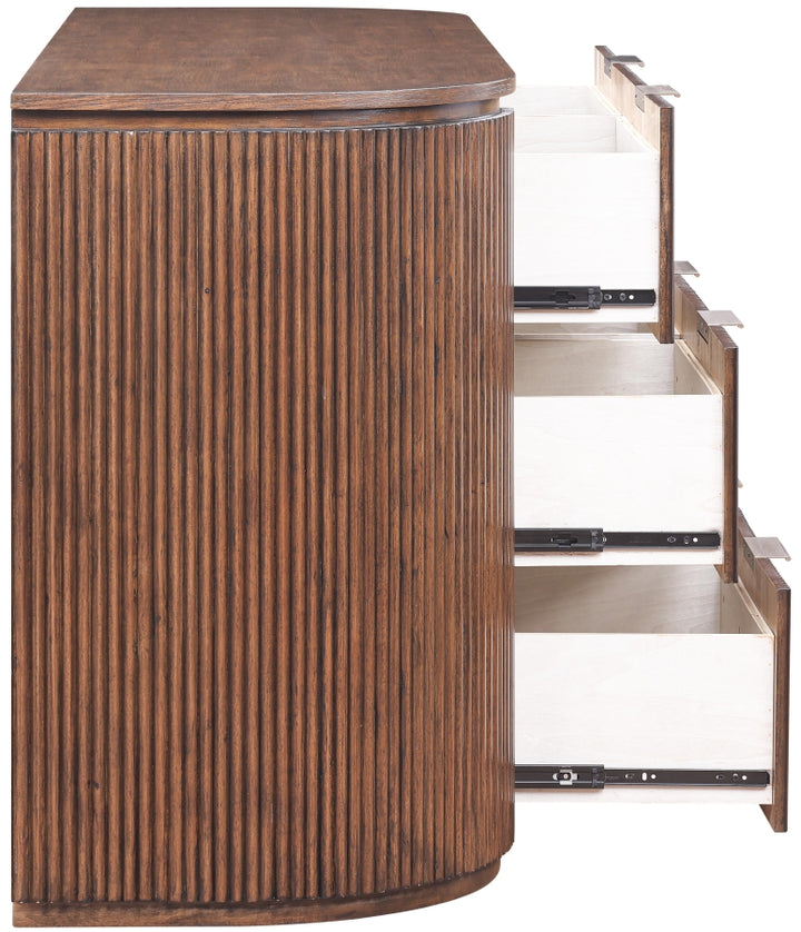 Astrid Solid Wood And Oak Veneer Dresser - Brown - 818-D-BROWN_6