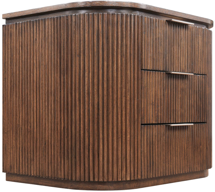 Astrid Solid Wood And Oak Veneer Nightstand - Brown - 818-NS-BROWN_7