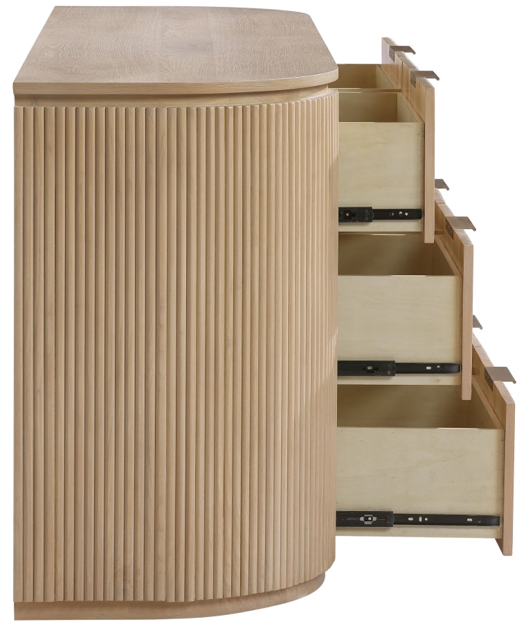 Astrid Solid Wood And Oak Veneer Dresser - Natural - 818-D-NATURAL_6