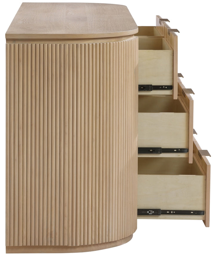 Astrid Solid Wood And Oak Veneer Dresser - Natural - 818-D-NATURAL_6